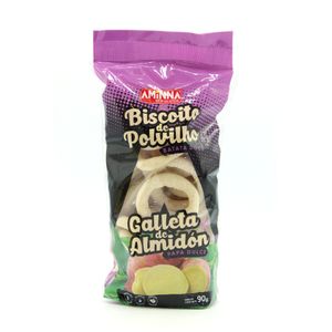 Biscoito de Polvilho com Batata Doce Sem Glúten Aminna 90g