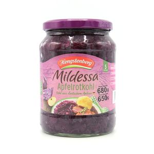 Repolho Roxo com Suco de Maçã Mildessa Apfelrotkohl Hengstenberg 680g