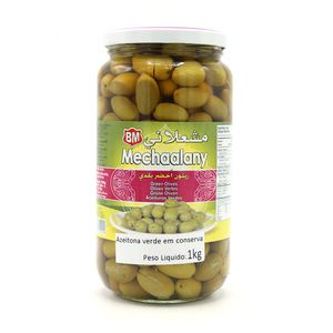 Azeitona Verde com Caroço Mechaalany 1Kg