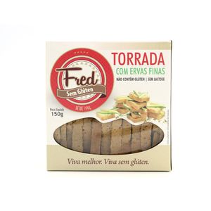 Torrada com Ervas Finas Fred Sem Glúten 150g