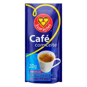 Café com Leite Instantâneo 3Corações 20g