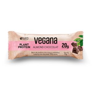 Barra de Proteína Vegana Almond Chocolat Hart’s Natural 65g