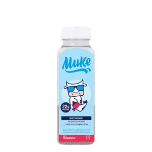 Whey Isolado Sabor Morango Muke Garrafinha +Mu 27g