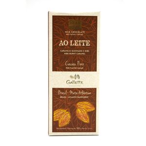 Chocolate Ao Leite Com Nibs e Caramelo Bean to Bar Gallette 100g