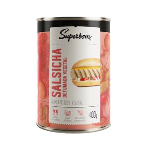 Salsicha Vegetal Defumada Superbom 400g