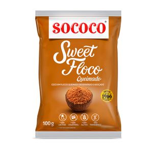 Coco em Flocos Queimado Desidratado e Adoçado Sococo 100g