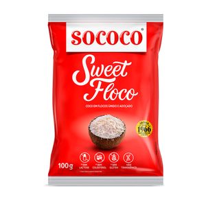 Coco em Flocos Úmido e Adoçado Sococo 100g