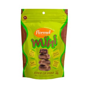 Mini Bombom com Banana Sem de Açúcar Flormel 60g