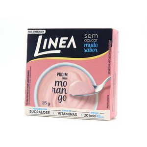 Pudim Sabor Morango Sem Açúcar Linea 25g