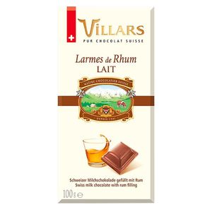 Chocolate Larmes de Rhum Lait Villars 100g