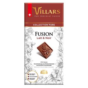 Chocolate Fusion Milk & Dark Collection Pure Villars 100g