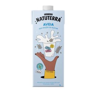 Bebida de Aveia Sem Açúcar Natuterra 1L