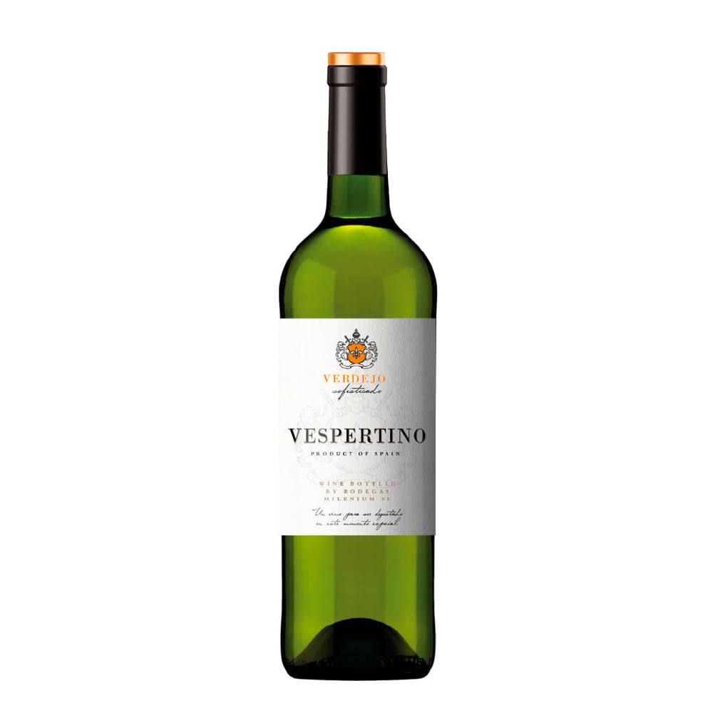 Vinho Bodegas Milenium Branco Seco Espanha Vespertino Verdelho 750ml