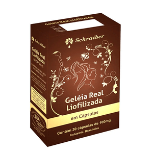 Geleia Real Liofilizada Schraiber 30 Cápsulas