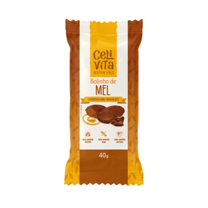 Bolinho de Mel Coberto com Chocolate Celi Vita 40g