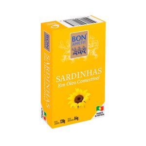 Sardinhas em Óleo Comestível Bon Appetit 120g