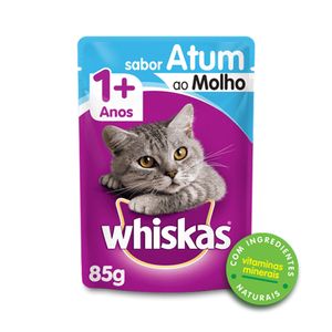 Whiskas Sachê Adulto Sabor Atum ao Molho 85g