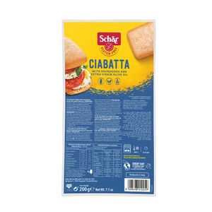 Pão Tipo Ciabatta Pré assado Sem glúten Schar 200g