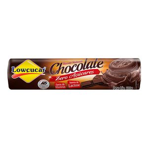 Biscoito Recheado Sabor Chocolate Sem Açúcar Lowçucar 120g