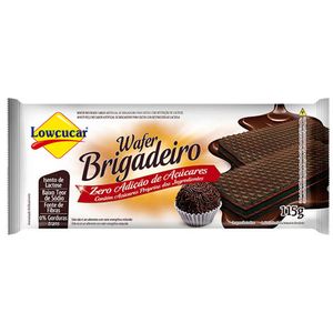 Wafer Sabor Brigadeiro Sem Açúcar Lowçucar 115g
