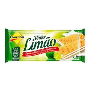 Wafer Sabor Limão Sem Açúcar Lowçucar 115g