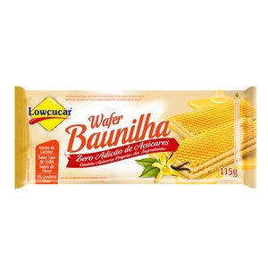 Wafer Sabor Baunilha Sem Açúcar Lowçucar 115g