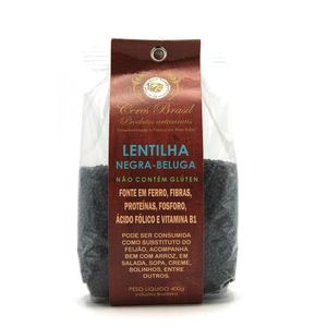 Lentilha Negra-Beluga Sem Glúten Ceres Brasil 400g