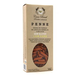 Macarrão Penne de Farinha de Lentilha Vermelha Sem Glúten Ceres Brasil 200g