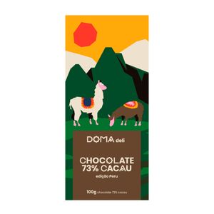 Chocolate 73% Cacau Edição Peru Doma Deli 100g