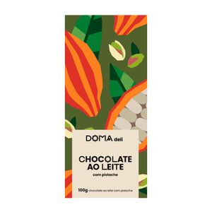 Chocolate ao Leite com Pistache Doma Deli 100g