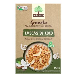 Granola Orgânica Lascas de Coco Mãe Terra 180g