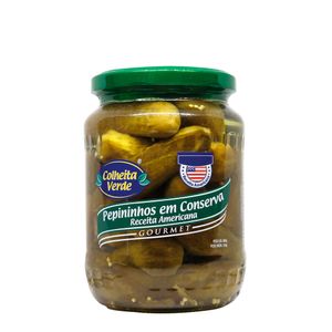 Pepininhos em Conserva Receita Americana Colheita Verde 680g