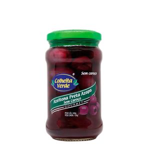 Azeitona Preta Azapa Sem Caroço Colheita Verde 240g