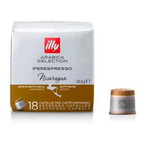 Café Cápsula Iperespresso Arabica Selection Nicaragua Illy 18 Unidades