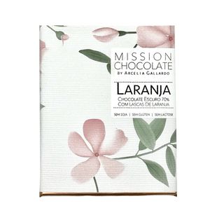 Chocolate 70% com Lascas de Laranja Mission Chocolate 60g