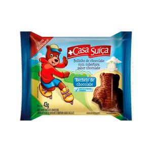 Bolinho de Chocolate Com Cobertura de Chocolate Casa Suíça 43g