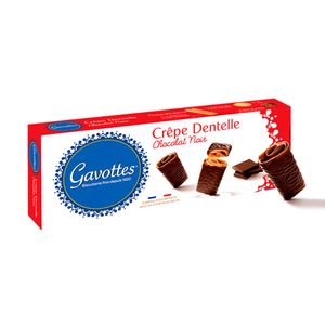 Crêpe Dentelle Coberto de Chocolate Amargo Gavottes 90g