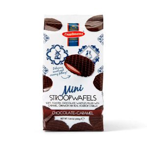 Mini Wafers de Chocolate Recheado com Caramelo Daelmans 200g