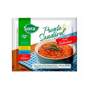 Molho de Tomate Bolonhesa Vegano Sora 400g
