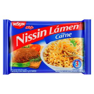 Macarrão Instantâneo Sabor Carne Nissin Lamén 85g