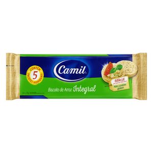 Biscoito de Arroz Integral  Camil 90g