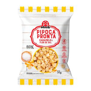 Pipoca Pronta Caramelo e For de Sal Okoshi 50g