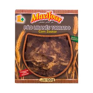 Pão Libanês Torrado Com Zaatar Maxifour 120g