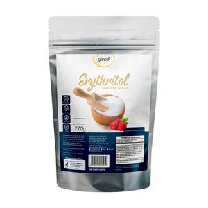 Adoçante Erythrital Natural Dietético em Pó Giroil 270g
