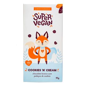 Chocolate Branco com Cookies 'n' Cream Super Vegan 95g