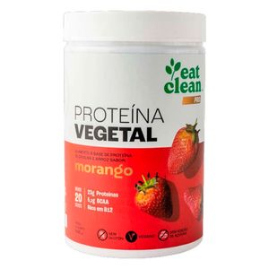 Alimento de Proteína Vegetal Sabor Morango Eat Clean Pro 600g