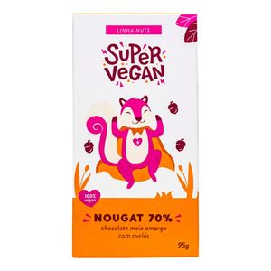 Chocolate Nougat 70% com Avelãs Super Vegan 95g