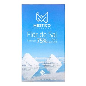 Chocolate Flor de Sal 75% Cacau Mestiço 60g