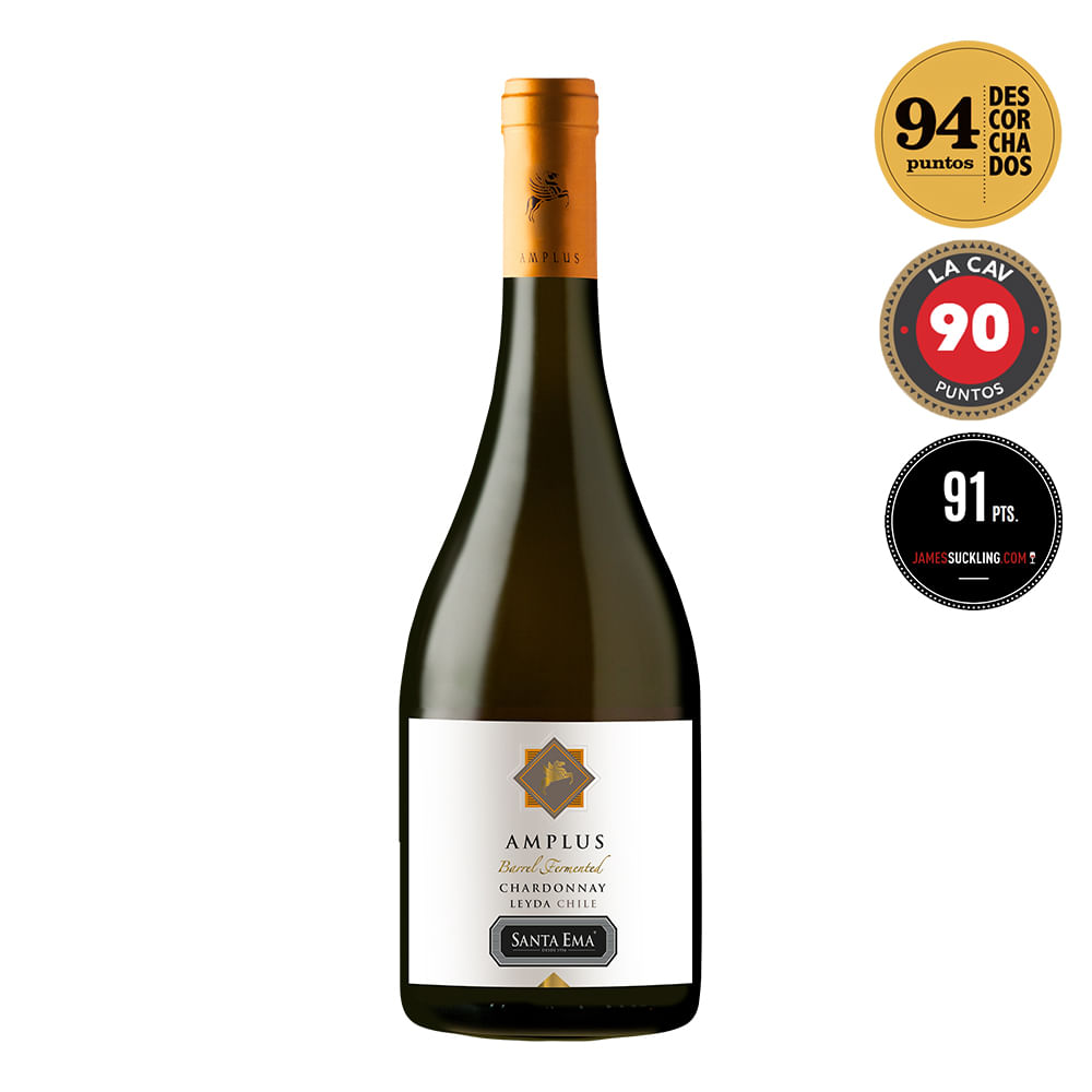 Vinho Santa Ema Branco Seco Chile Amplus Chardonnay 750ml
