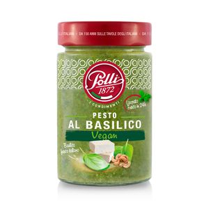 Molho Pesto Al Basilico Vegano Polli 190g
